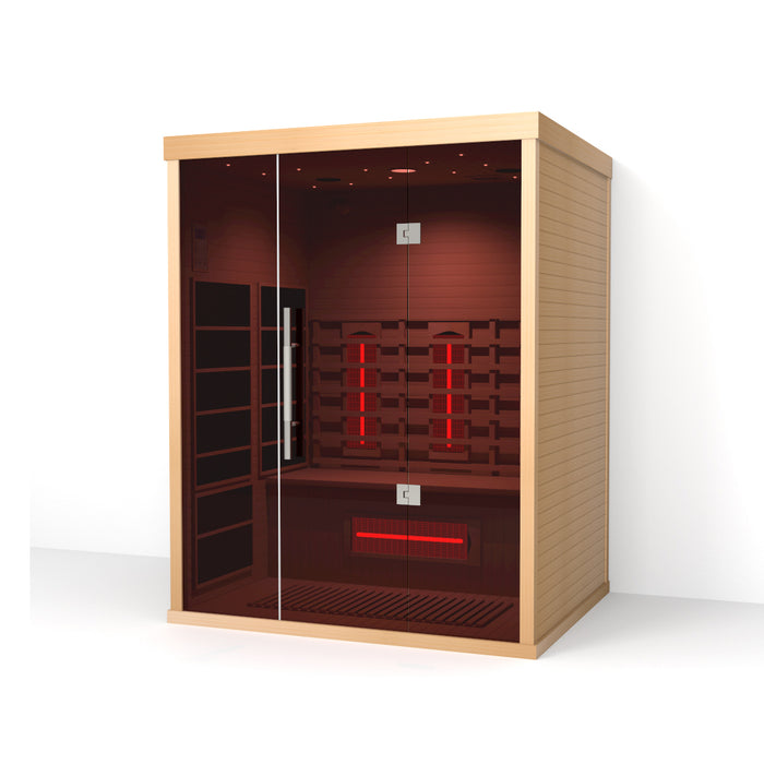 Smartmak® Luxury Ozone Dry Full Spectrum Infrared Indoor Sauna with Mobile-app Control System - Refresh 3