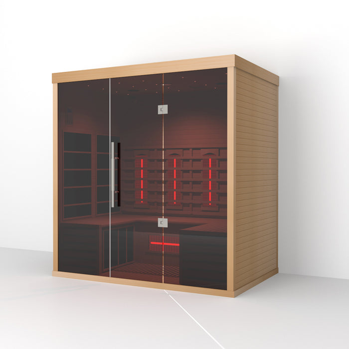 Smartmak® 4 People Indoor Infrared Sauna with Mobile-app Control System - Refresh 4