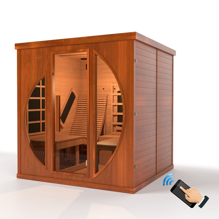 Smartmak® 2 People Indoor Infrared Sauna Room with Mobile-app Control System - Relax 1