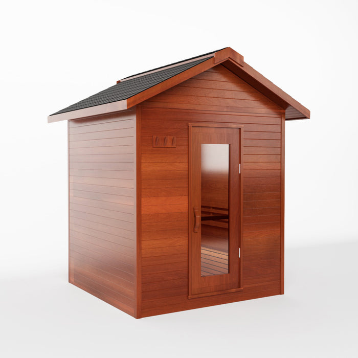 Smartmak® Outdoor Cabin Sauna Square Steam Sauna with Mobile-app Control System - Cabin 2